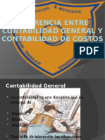 Diferencia Entre Contabilidad General y Contabilidad de Costos