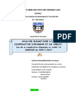 Travail de Fin de Cycle Présenté À L'université Libre Des Pays Des Grands en Faculté Des Sciences Économiques Et de Gestion. Par Veridique Musambaghani