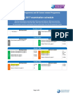 May 2017 Examination Schedule