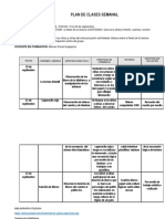 Plan de Clases Semanal Mary PDF