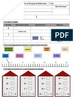 Ficha de Verificação de Matemática