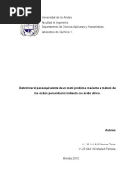 Determinar El Peso Equivalente de Un Metal Problema Mediante El Método de Los Óxidos Por Oxidación Indirecta Con Ácido Nítrico