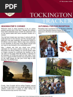 Tockington Tracker: Headmaster'S Corner Autumnal Fun For Reception