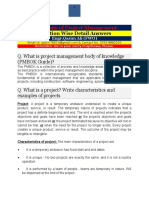 Notes Essentials of Project Management