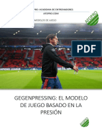 Gegenpressing El Modelo de Juego Basado en La Presión