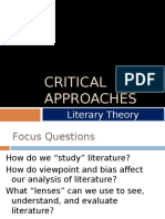 Critical Approaches - Literary Theory PowerPoint