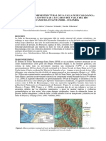 Cartografía Morfoestructural de La Falla de Bucaramanga Geometria Lenticular A Lo Largo Del Valle Del Río Chicamocha en Santander - Colombia