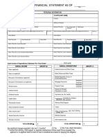 Personal Financial Statement