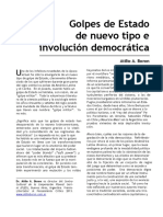 Golpes de Estado de Nuevo Tipo e Involución Democrática