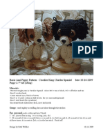 Cavalier King Charles Puppy Pattern