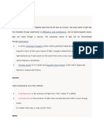 Light: Diffraction and Interference