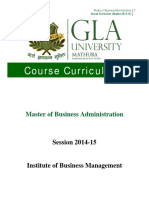 9 - MBA Course Outline 2014-15