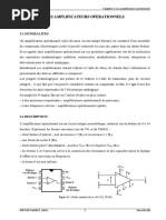 Chapitre 1 Les Amplificateurs Operationnels