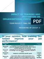 Impact of Training and Motivation On Organizational Performance