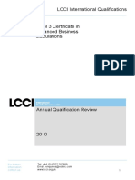 AQR L3 Advanced Business Calculations 2010 (3003)