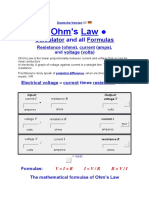 Resistance Formula