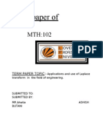 Applications and Use of Laplace Transform in The Field of Engineering.