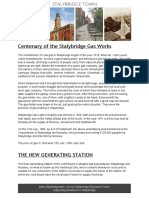 Centenary of The Stalybridge Gas Works