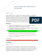 Av2 - Educação Física - Licenciatura - Metodologia Do Ensino Da Ginástica Escolar