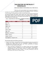 Comercialización de Metales y Minerales