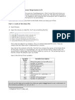 In Class Exercise Linear Regression in R