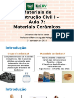 Aula 07 - Materiais Cerâmicos