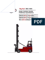 "Big Red": Empty Container Handler Preliminary Specifications