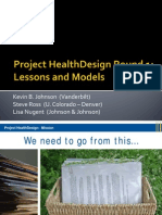 S38: Project HealthDesign Round 1-Lessons and Models