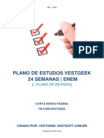 Plano de Estudos VESTGEEK 24 Semanas ENEM