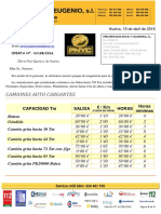 Precios Gruas Eugenio 2016