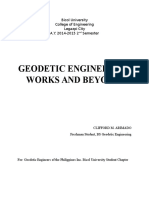 Geodetic Engineering Works and Beyond