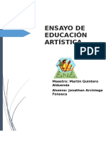 La Educación Artística Ensayo