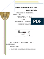 Informe de Fisica - Tema Cuerdas Vibrantes