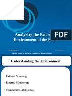 Analyzing The External Environment of The Firm