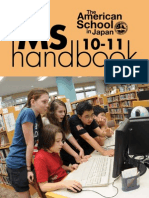 ASIJ Middle School Handbook 2010-11