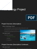 Tidal Energy Project