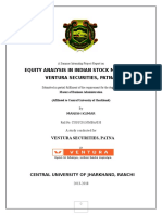 Equity Analysis at Ventura Securities