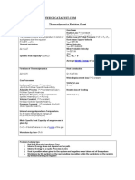 Thermodynamics Cheat Sheet PDF