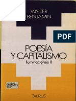 Poesia y Capitalismo Iluminaciones 2 Walter Benjamin