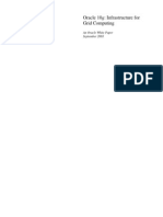 Oracle 10g: Infrastructure For Grid Computing: An Oracle White Paper September 2003