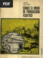 K Marx F Engels M Godelier Sobre El Modo de Produccion Asiatico PDF