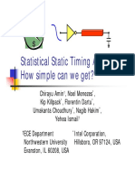 Statistical Static Timing Analysis: How Simple Can We Get?