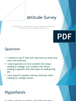 Reading Attitude Survey