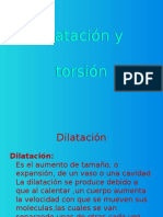 Dilatación y Torsion