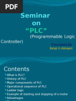 Seminar On: (Programmable Logic Controller)