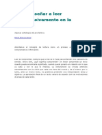 Cómo Enseñar A Leer Comprensivamente en La Escuela PDF