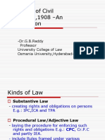 The Code of Civil Procedure, 1908 - An: - Dr.G.B.Reddy Professor University College of Law Osmania University, Hyderabad-7