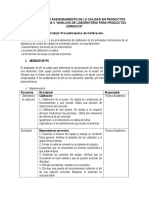 Procedimientos de Calibracion