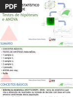 Teste de Hipóteses e ANOVA