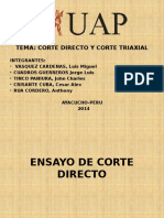 Ensayo de Corte Directo